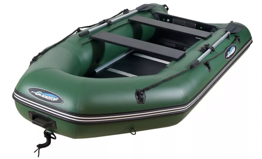 МОТОРНО-ГРЕБНАЯ ЛОДКА ПВХ GLADIATOR А 340 ТК С ФАНЕРНЫМ ПОЛОМ в Сургуте