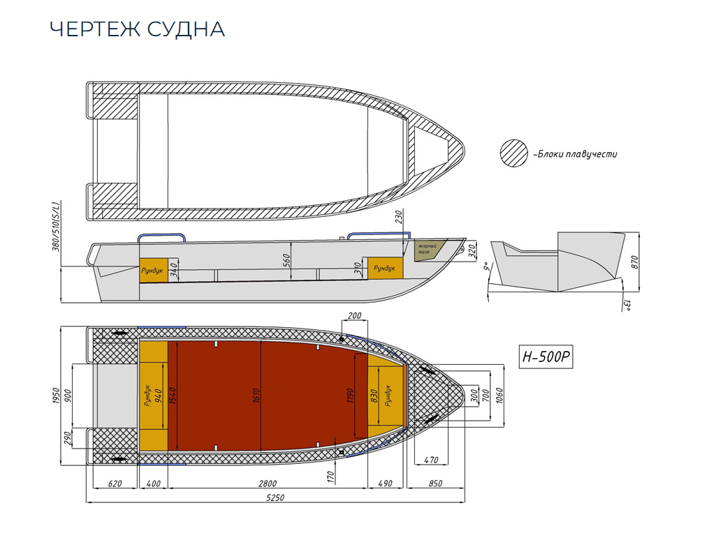 Алюминиевая лодка Неман-500 P в Сургуте