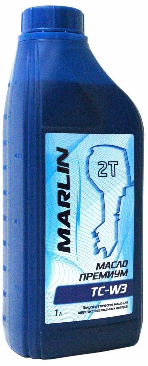 МАСЛО ПОЛУСИНТЕТИЧЕСКОЕ MARLIN ПРЕМИУМ 2Т, TC-W3, 1 ЛИТР в Сургуте