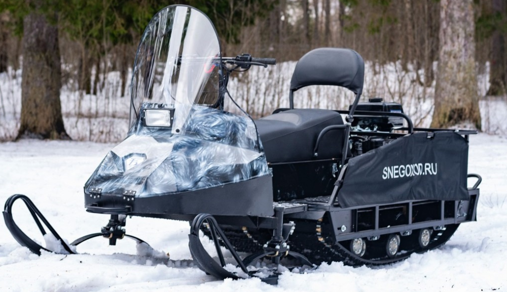 Миниснегоход Бурлак Егерь Экспедитор 17 л.с. , реверс, тормоз, капот белый в Сургуте
