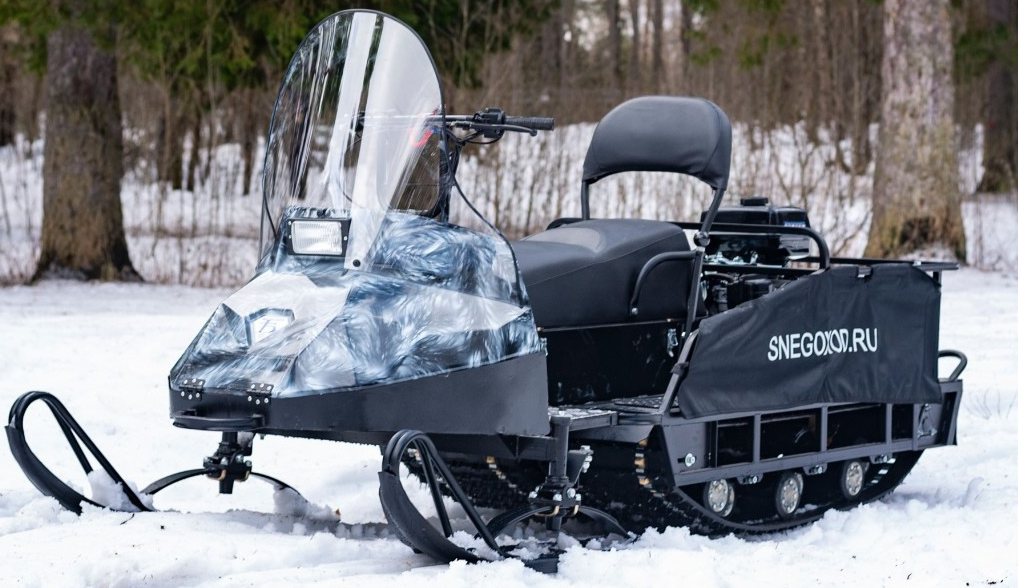 Миниснегоход Бурлак Егерь Экспедитор 17 л.с. , реверс, тормоз, капот белый в Сургуте