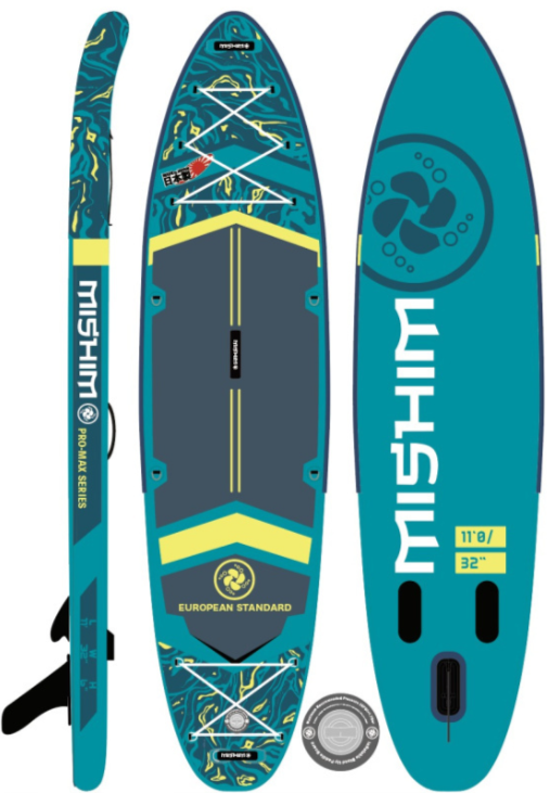 SUP (САП) Доска MISHIMO PRO-MAX Light Teal 11’ (335см) в Сургуте