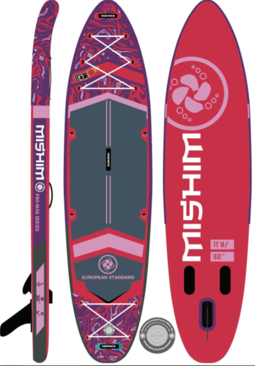 SUP (САП) Доска MISHIMO PRO-MAX Viva Magenta 10.8’ (330см) в Сургуте