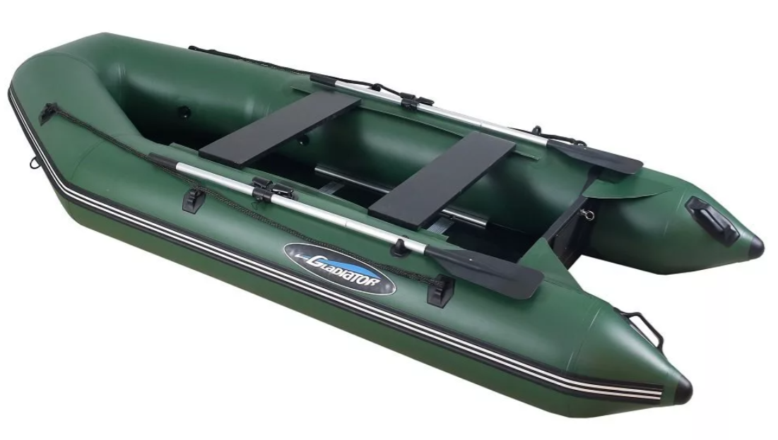 МОТОРНО-ГРЕБНАЯ ЛОДКА ПВХ GLADIATOR А 340 ТК С ФАНЕРНЫМ ПОЛОМ в Сургуте