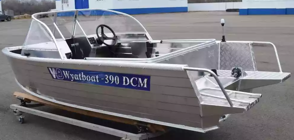 Алюминиевая лодка Wyatboat-390 DCM Увеличенный борт в Сургуте