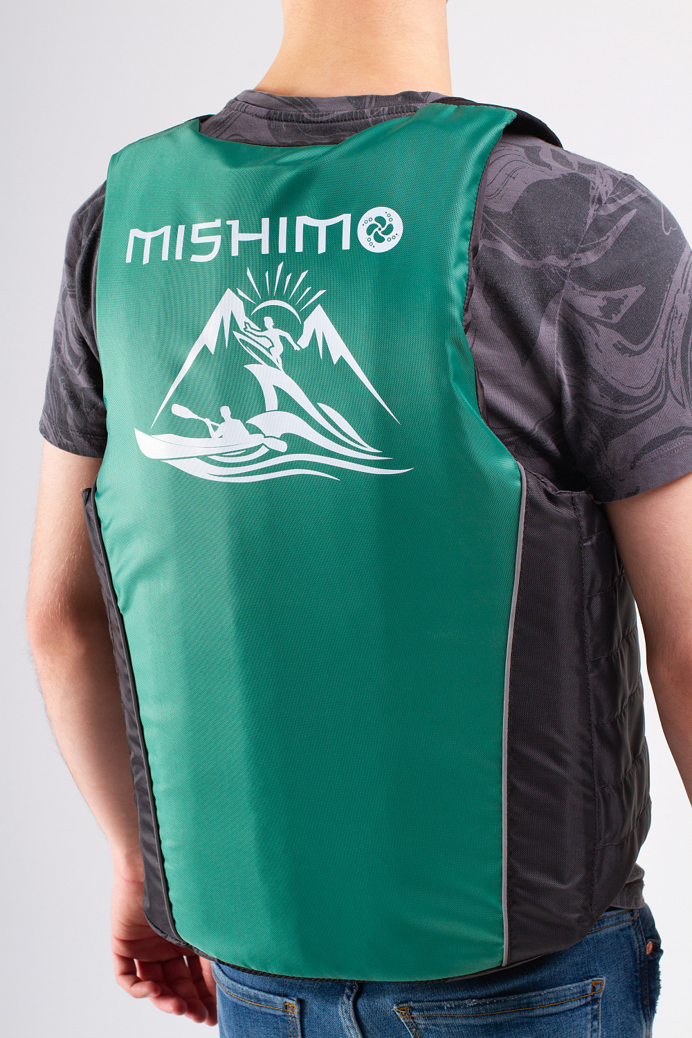 Жилет спасательный MISHIMO PRO Премиум качества Черно-зеленый в Сургуте