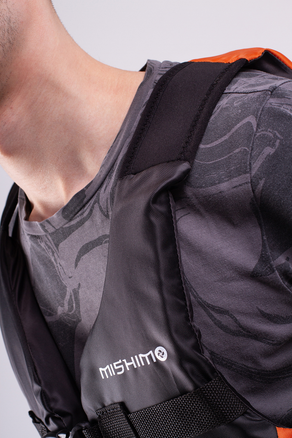 Жилет спасательный MISHIMO PRO Премиум качества Черно-оранжевый в Сургуте