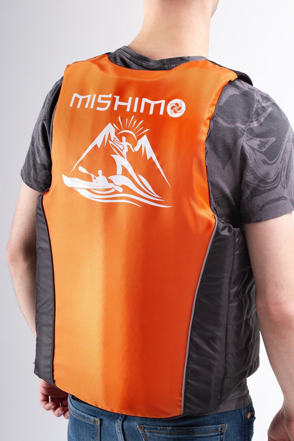 Жилет спасательный MISHIMO PRO Премиум качества Черно-оранжевый в Сургуте