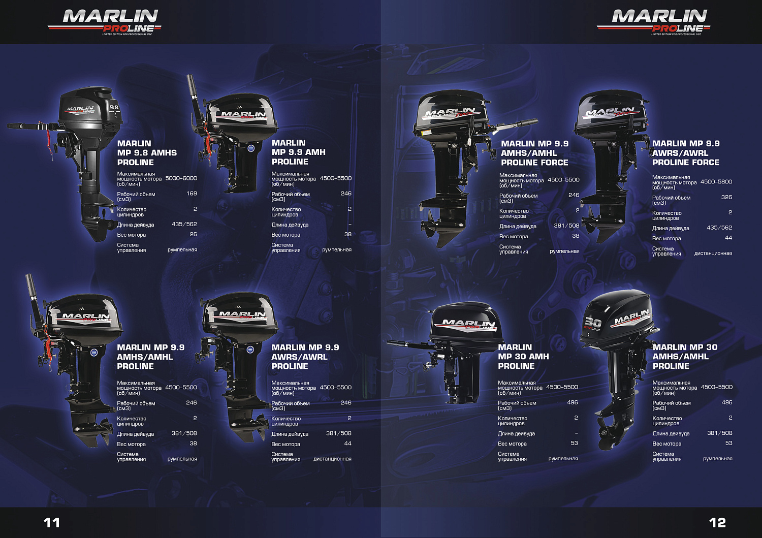 Лодочный мотор MARLIN MP PROLINE 9.9(15) AMH в Сургуте